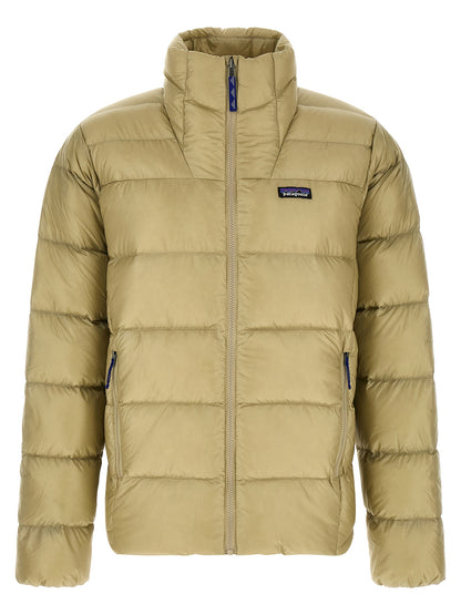 Beige Nylon Full-Length Jacket