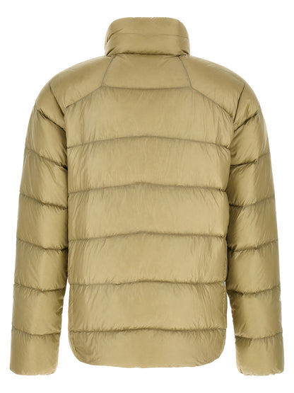 Beige Nylon Full-Length Jacket