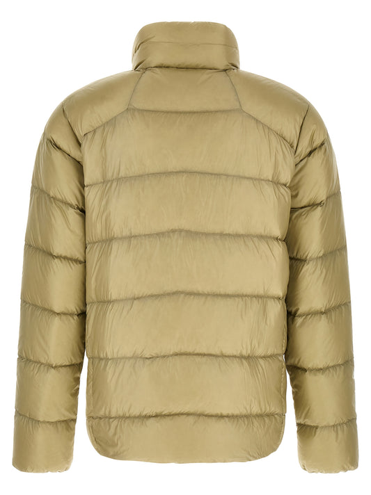 Beige Nylon Full-Length Jacket