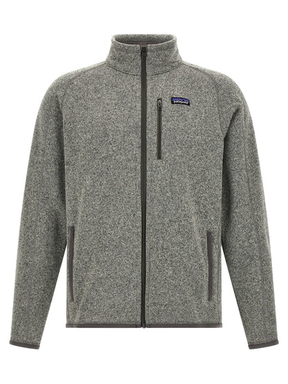 Gray Polyester Full-Length Jacket