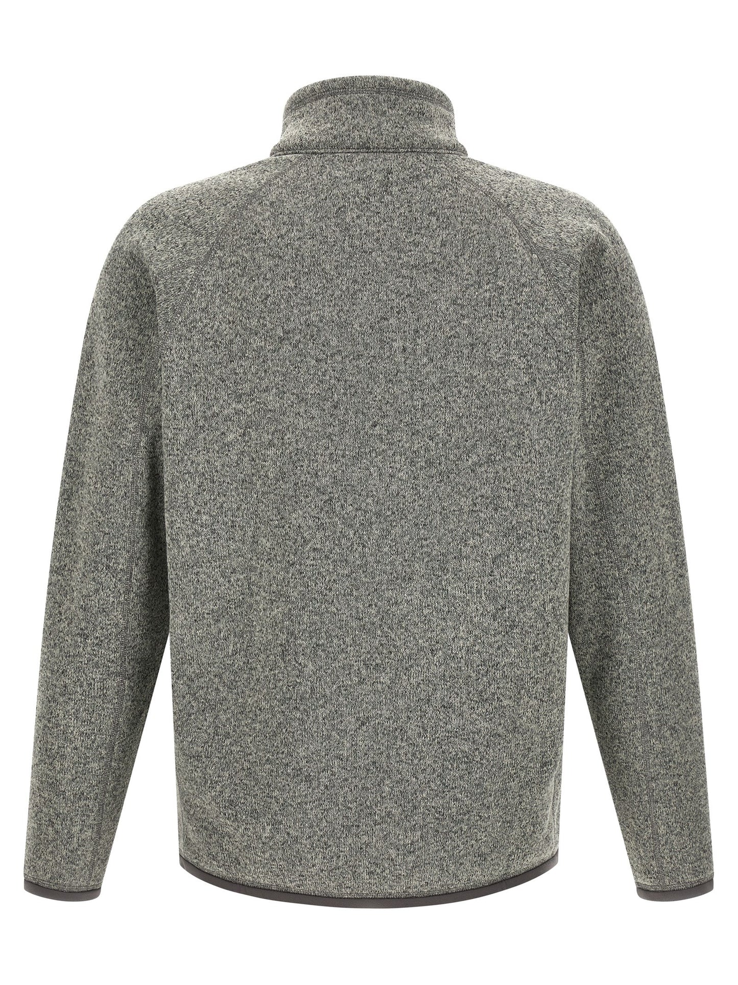 Gray Polyester Full-Length Jacket