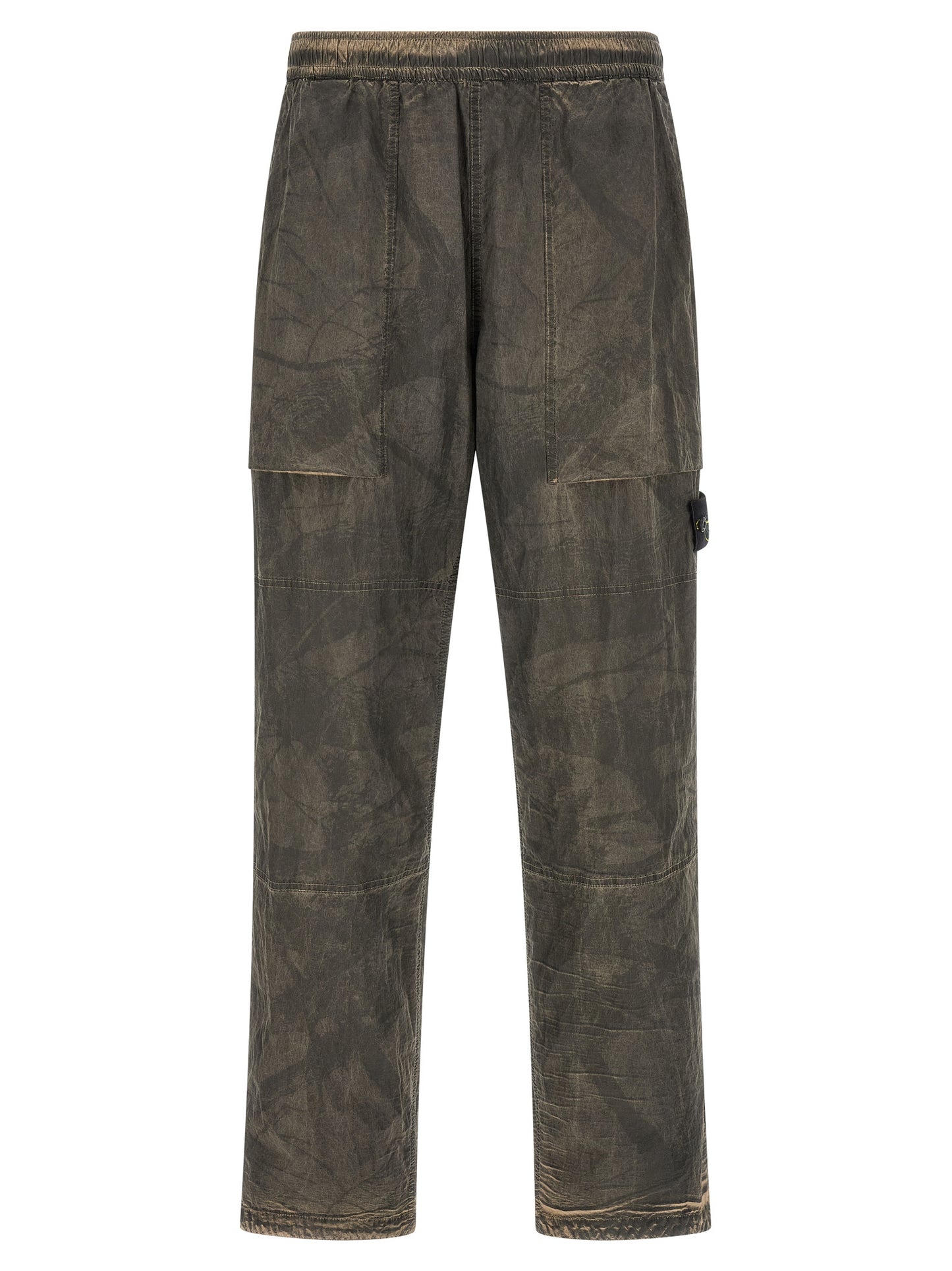 Gray Polyamide Casual Pants