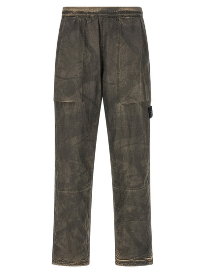 Gray Polyamide Casual Pants