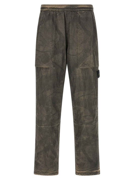 Gray Polyamide Casual Pants