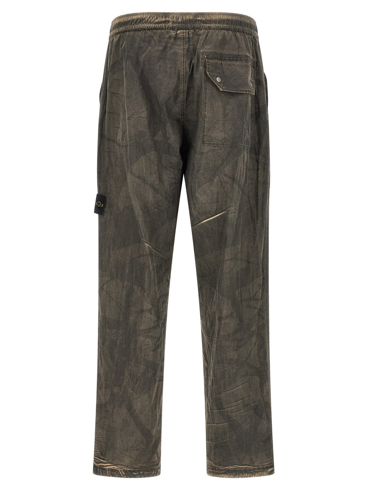 Gray Polyamide Casual Pants