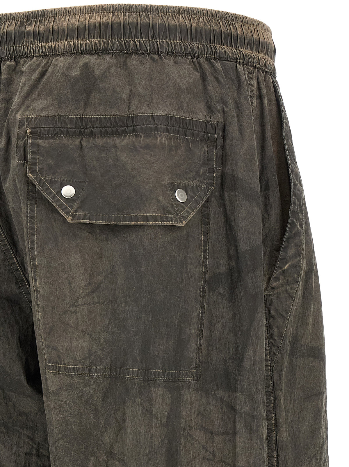 Gray Polyamide Casual Pants