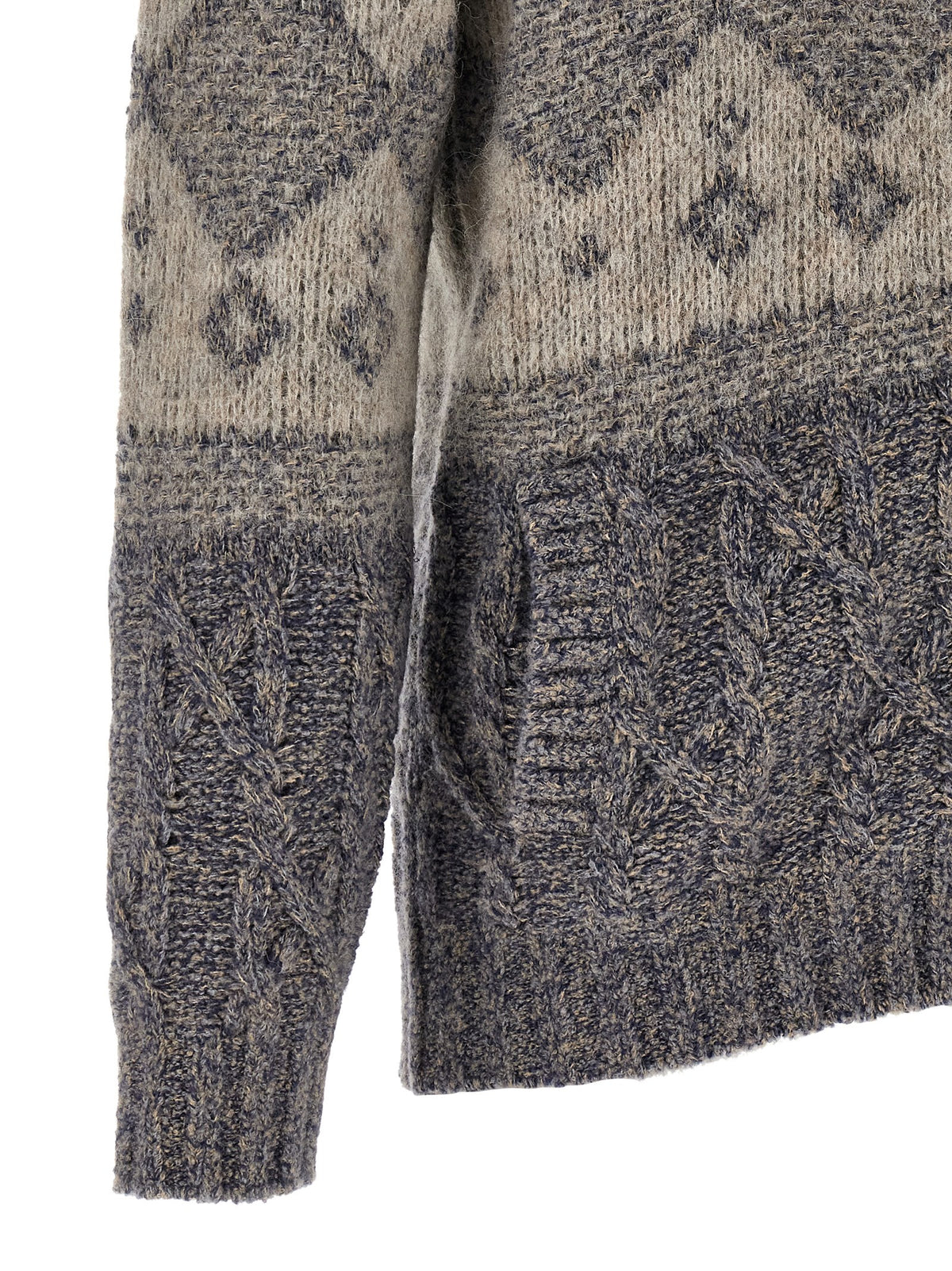 Gray Virgin Wool Cardigan