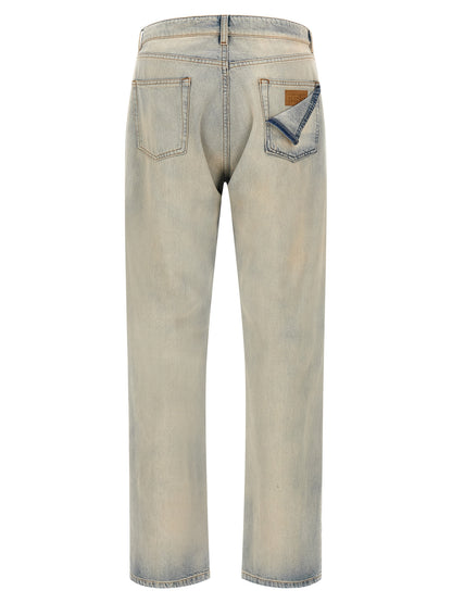 Blue Cotton Relaxed Fit Jeans