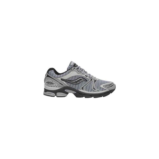 Gray Synthetic Athletic Sneakers