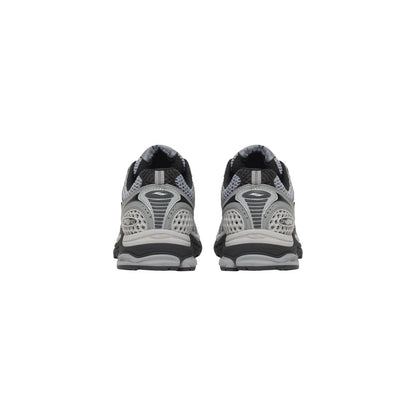 Gray Synthetic Athletic Sneakers