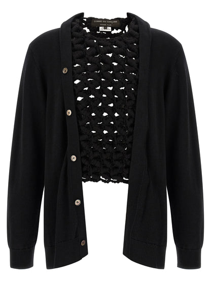 Black Wool Cardigan