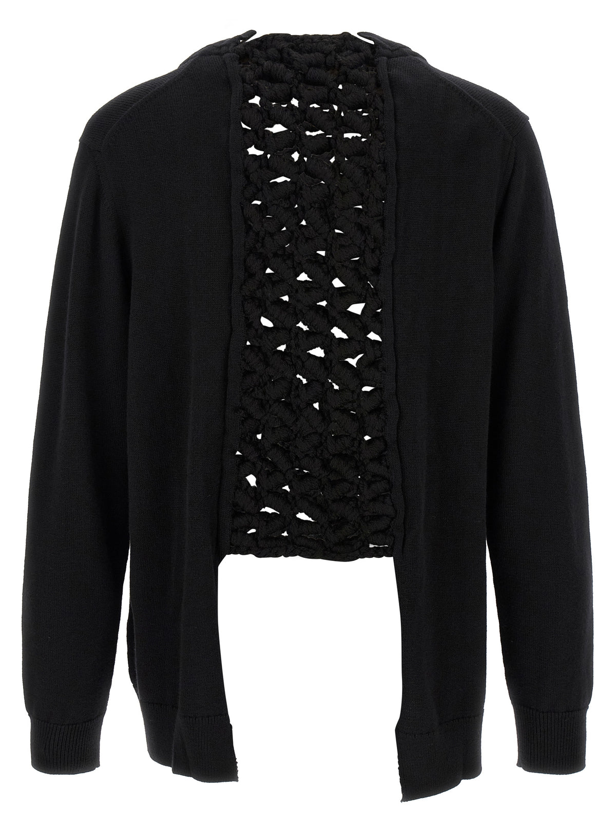 Black Wool Cardigan