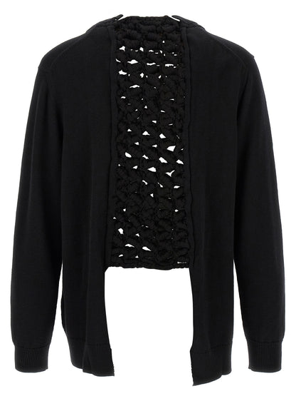 Black Wool Cardigan