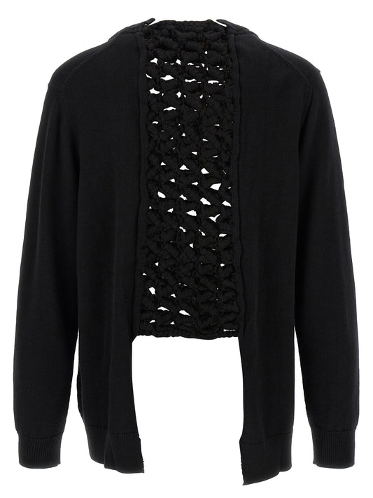 Black Wool Cardigan