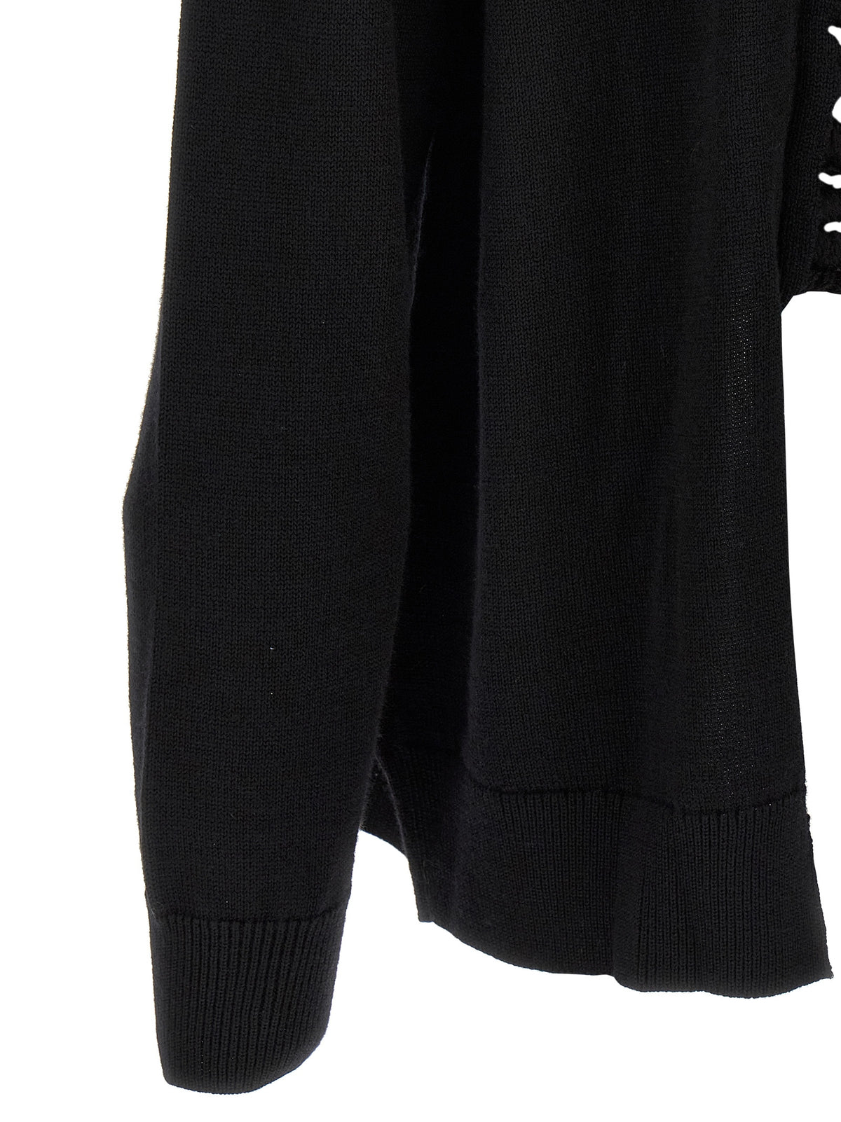 Black Wool Cardigan