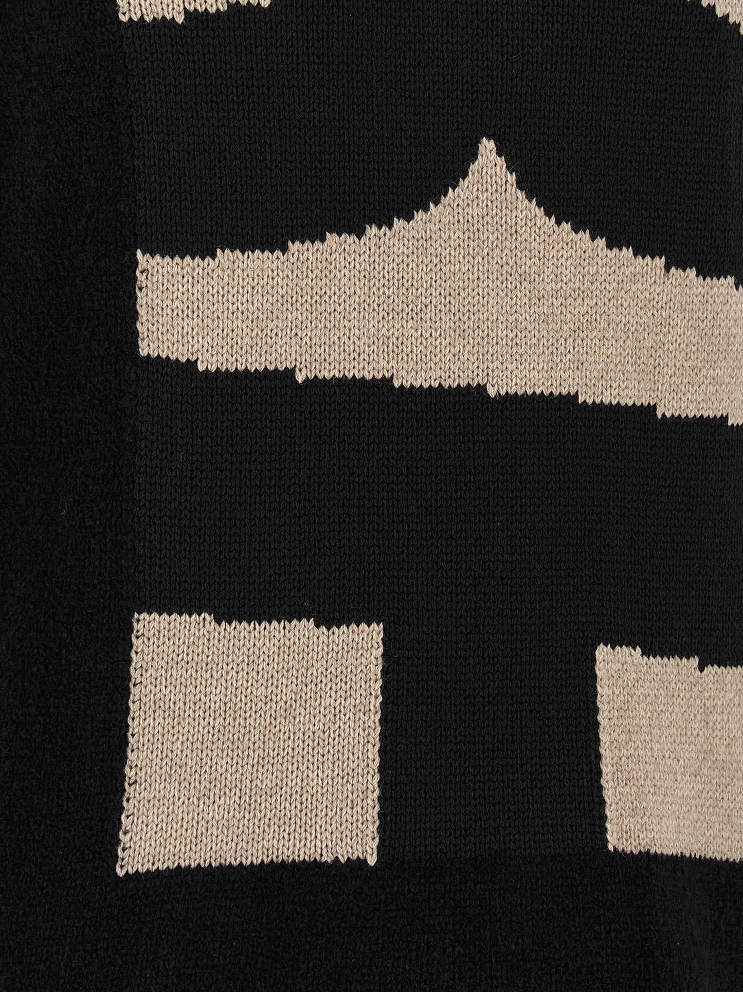 Black Polyester Cardigan