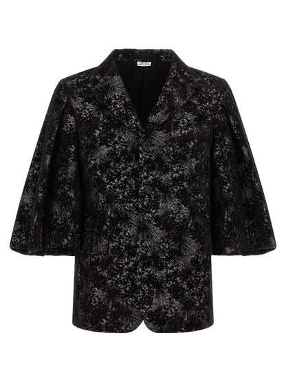 Black Polyester Blazer