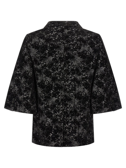 Black Polyester Blazer