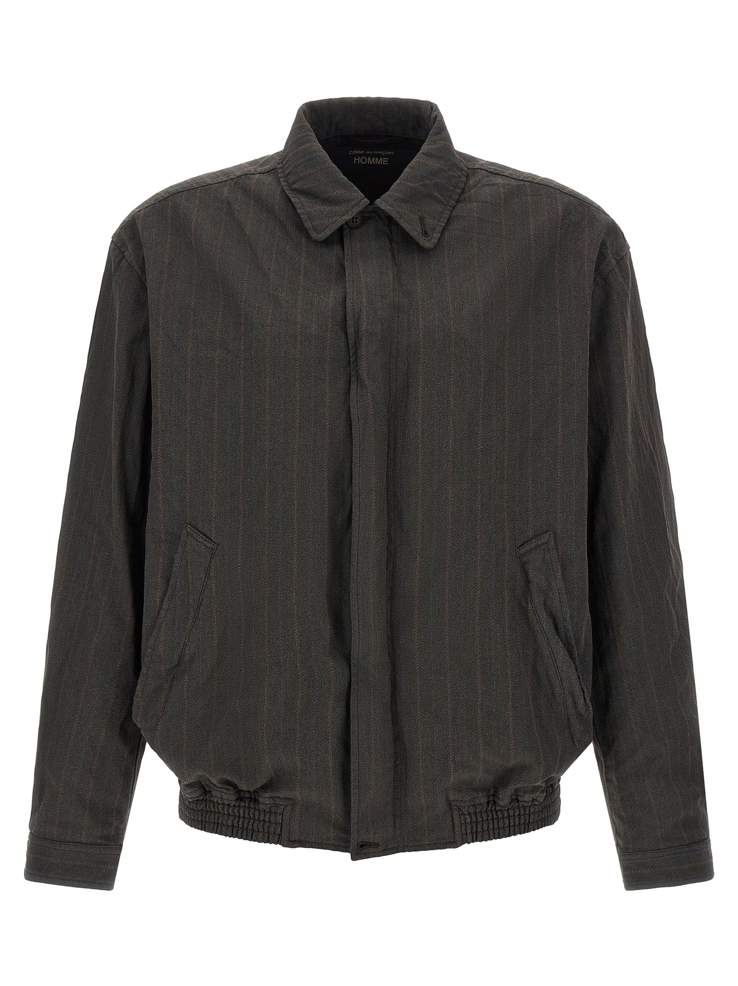Brown Polyester Bomber