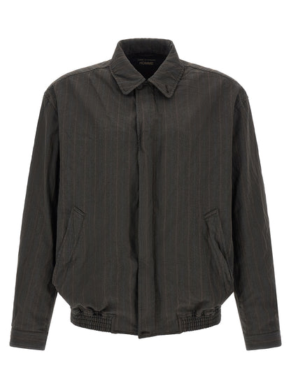 Brown Polyester Bomber