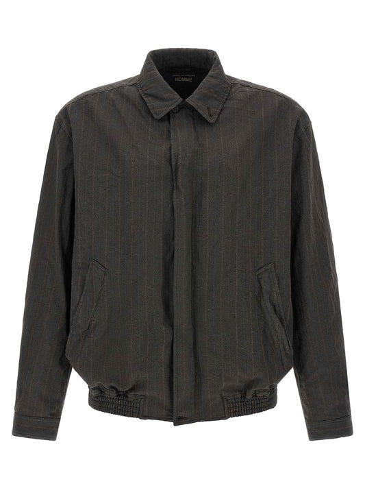 Brown Polyester Bomber