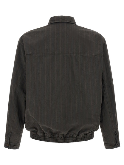Brown Polyester Bomber