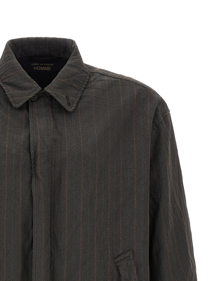 Brown Polyester Bomber