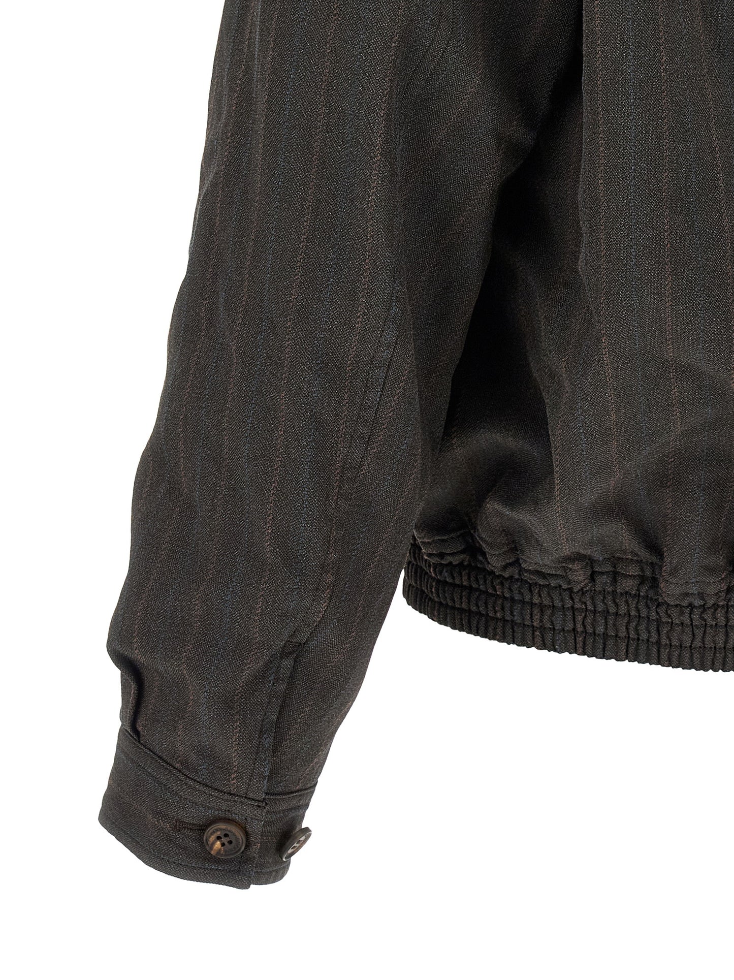 Brown Polyester Bomber