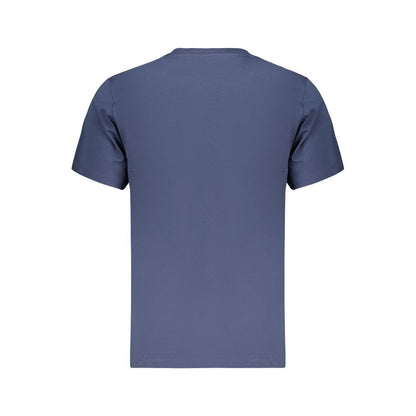 Blue Cotton Men's T-Shirt
