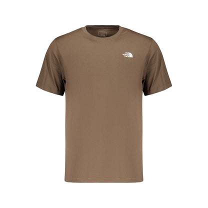 Brown Cotton Men's T-Shirt