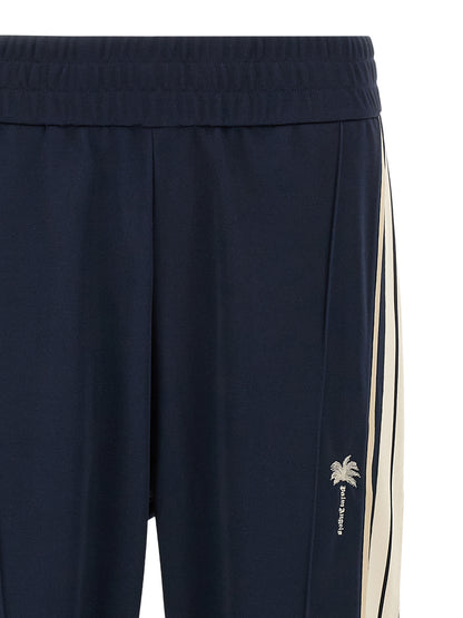 Blue Polyester Joggers (Workout Pants)