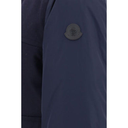Blue Wool Oves Aries Full-Length Jacket