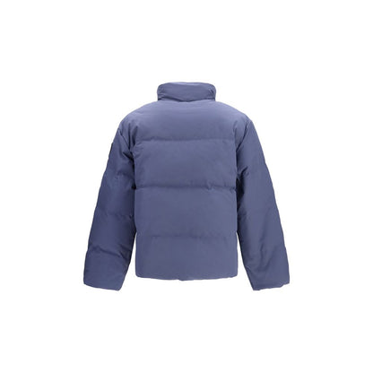Blue Recycled Polyester Full-Length Jacket