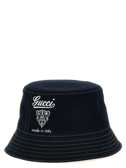 Blue Cotton Bucket Hat
