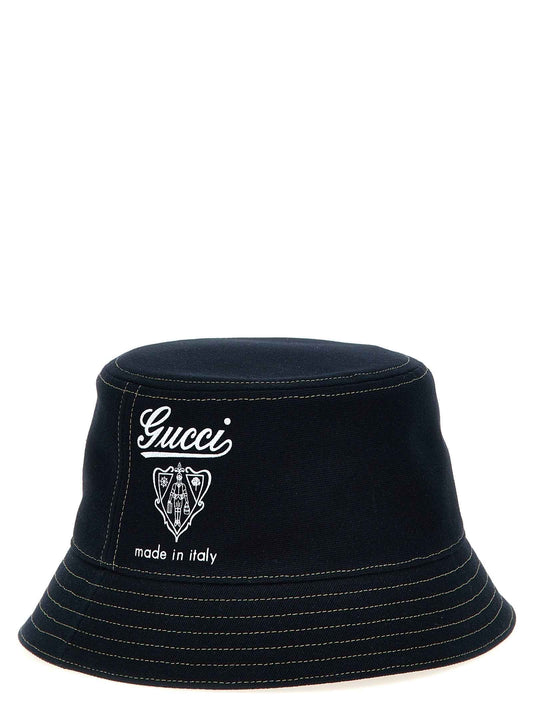 Blue Cotton Bucket Hat