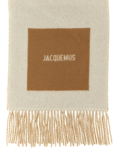 Beige Virgin Wool Foulard