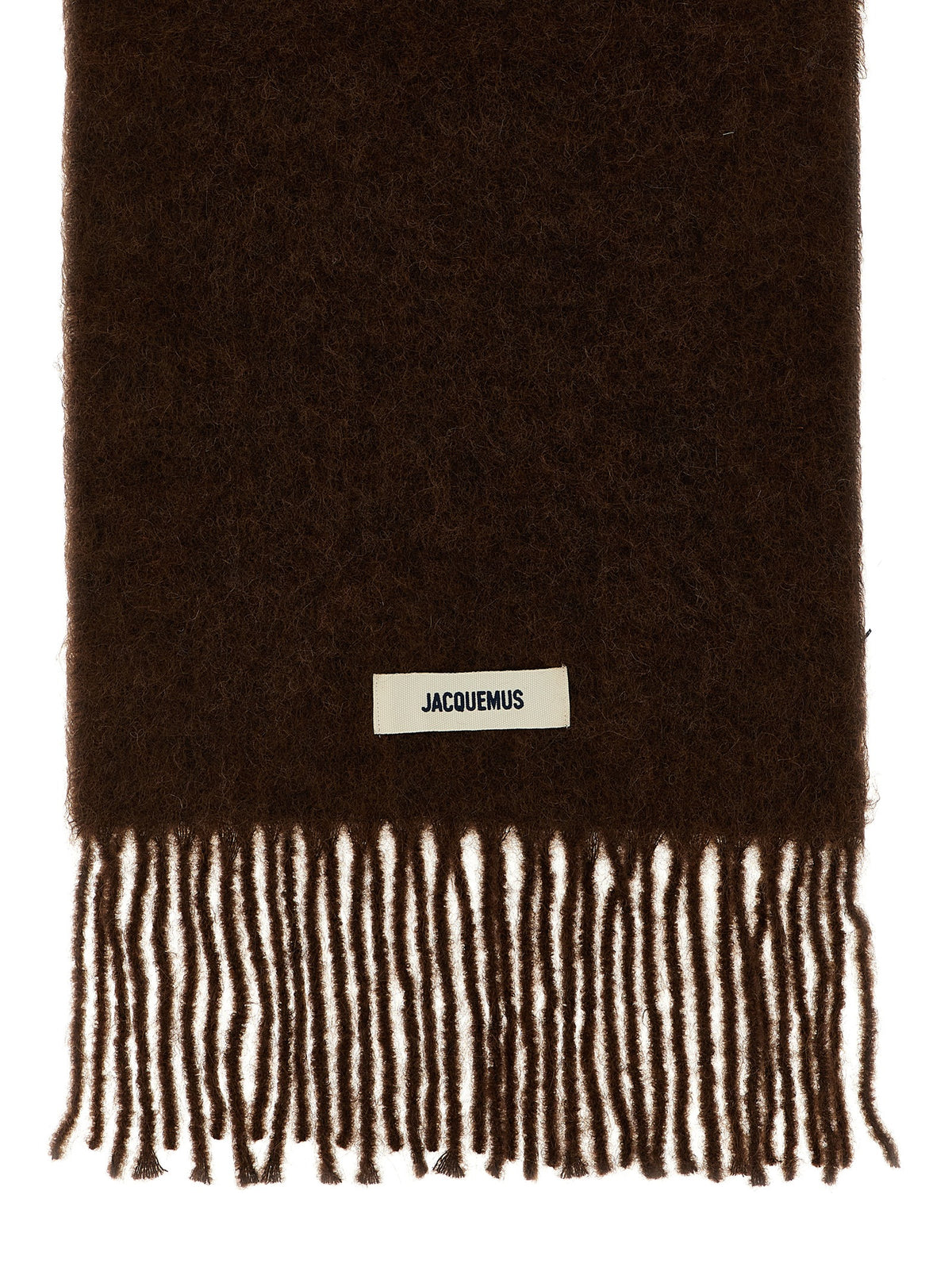 Brown Alpaca Leather Foulard