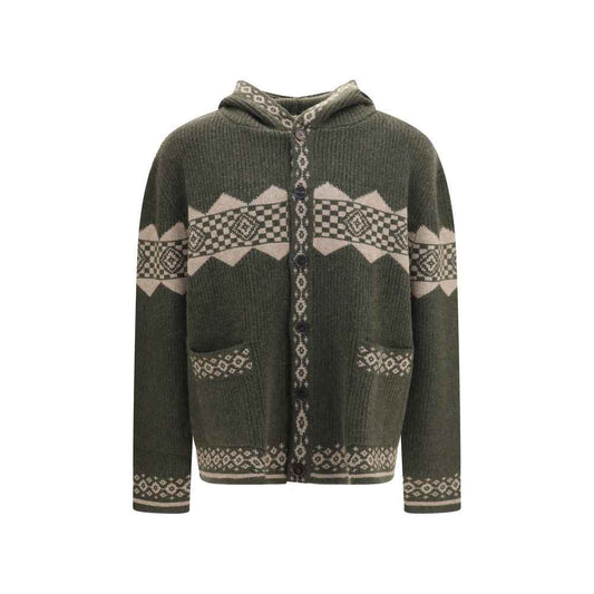 Bicolor Cashmere Cardigan