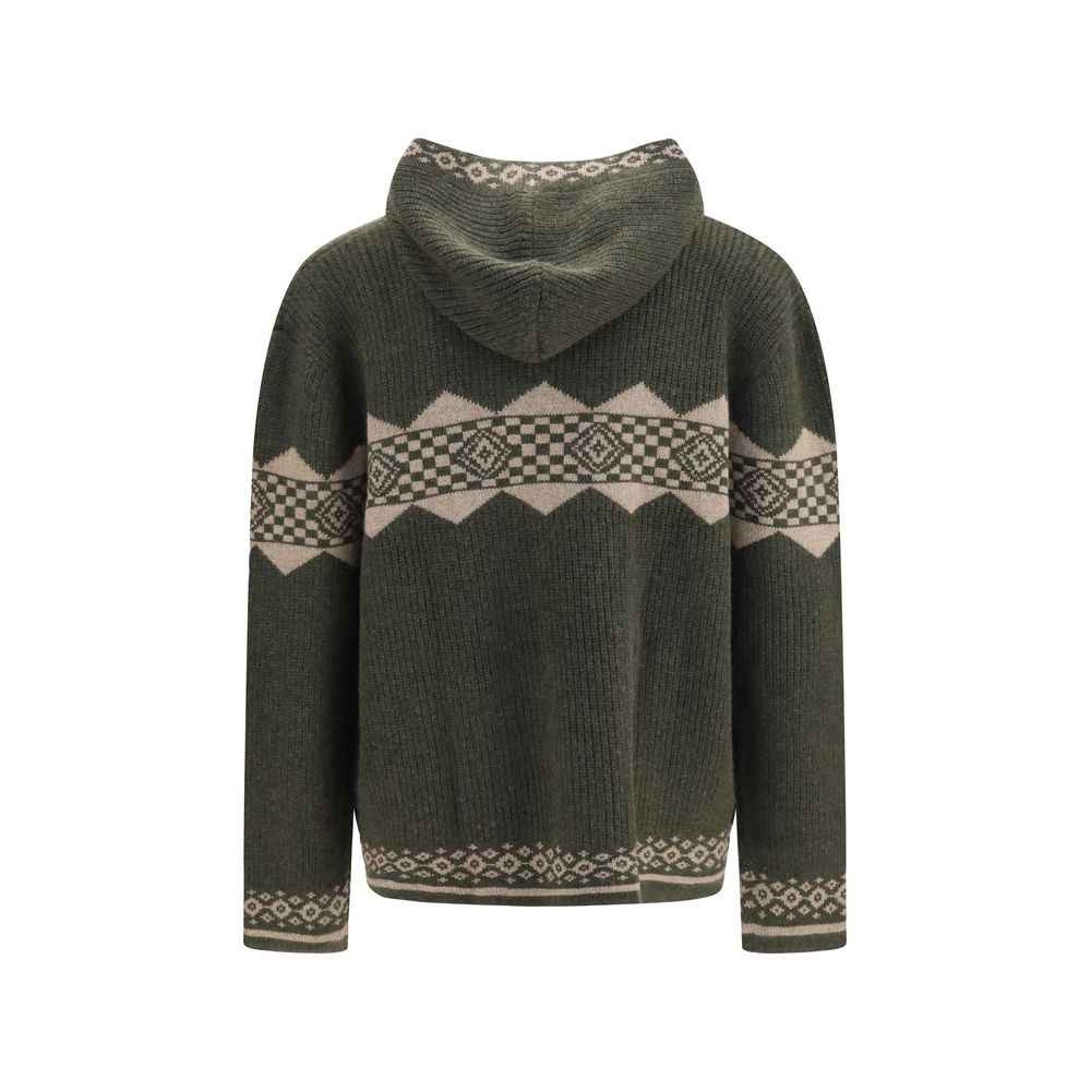 Bicolor Cashmere Cardigan