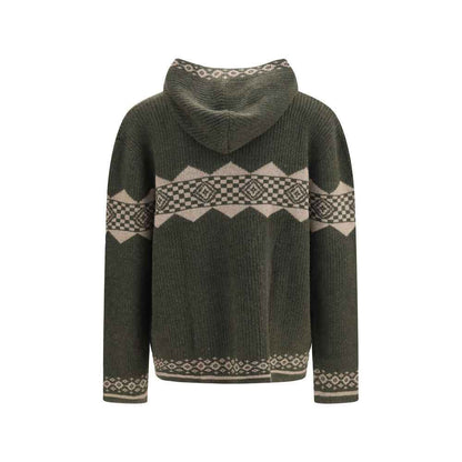 Bicolor Cashmere Cardigan
