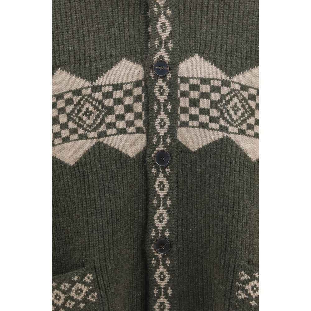 Bicolor Cashmere Cardigan