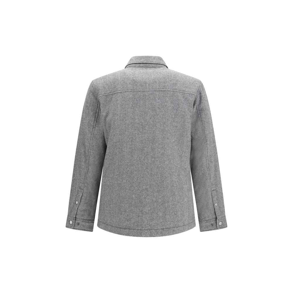 Gray Wool Oves Aries Full-Length Jacket