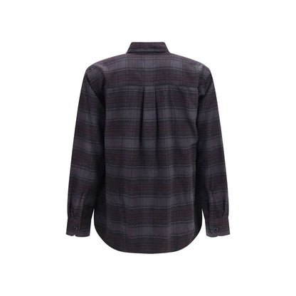 Gray Cotton Pattern Shirt