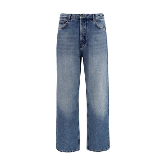 Blue Cotton Slim Fit Jeans