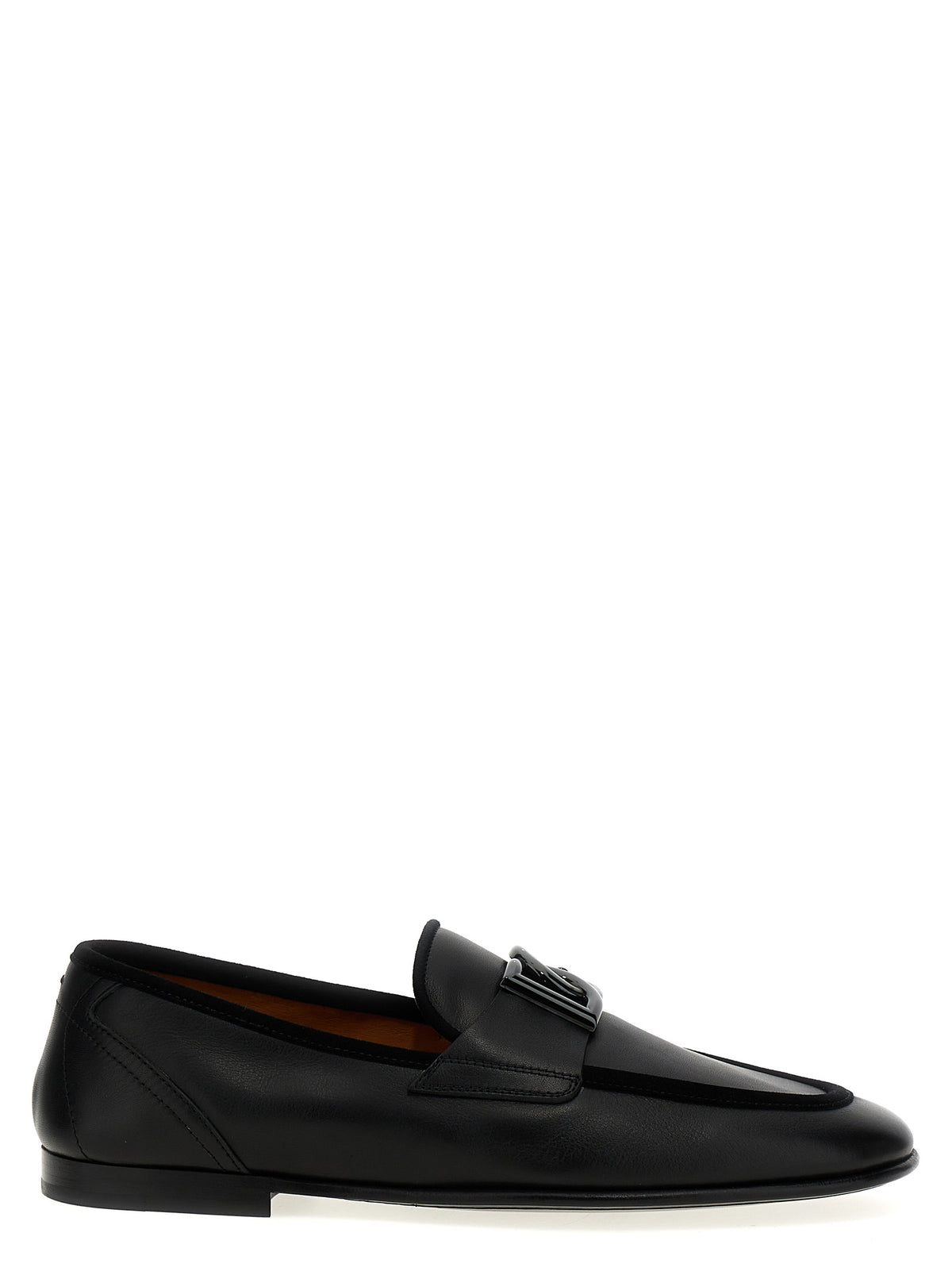 Black Calfskin Slip-On Loafers