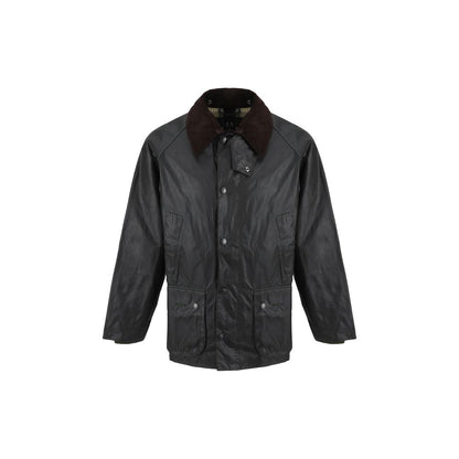 Black Cotton Full-Length Jacket