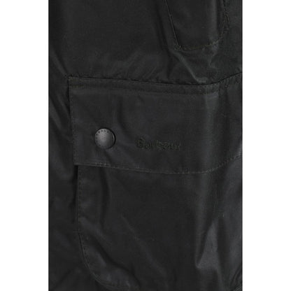 Black Cotton Full-Length Jacket