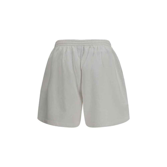 White Cotton Bermuda Shorts