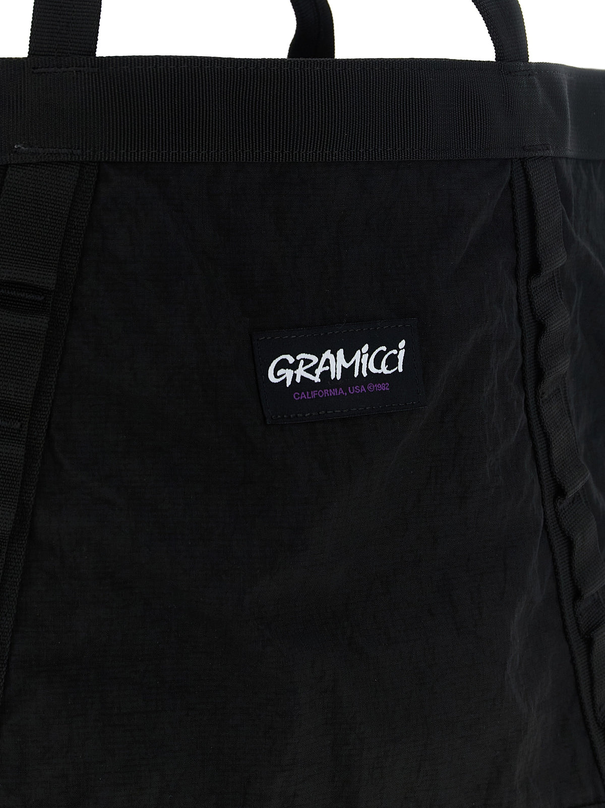 Black Nylon Tote Bag