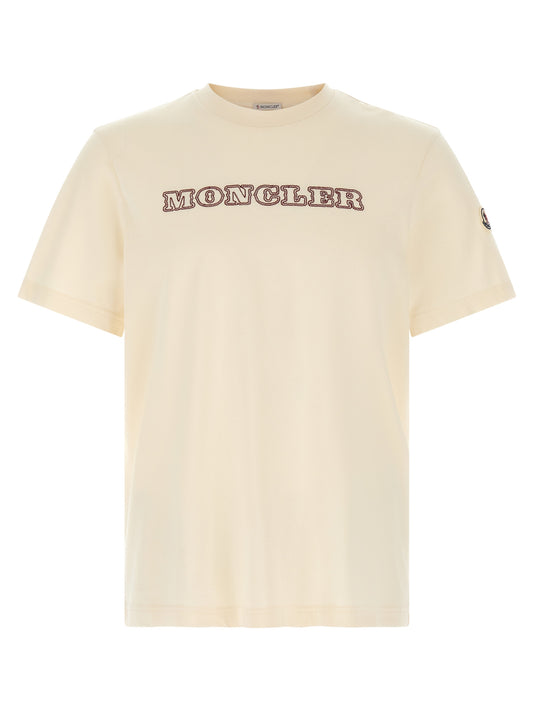 White Cotton T-Shirt Moncler
